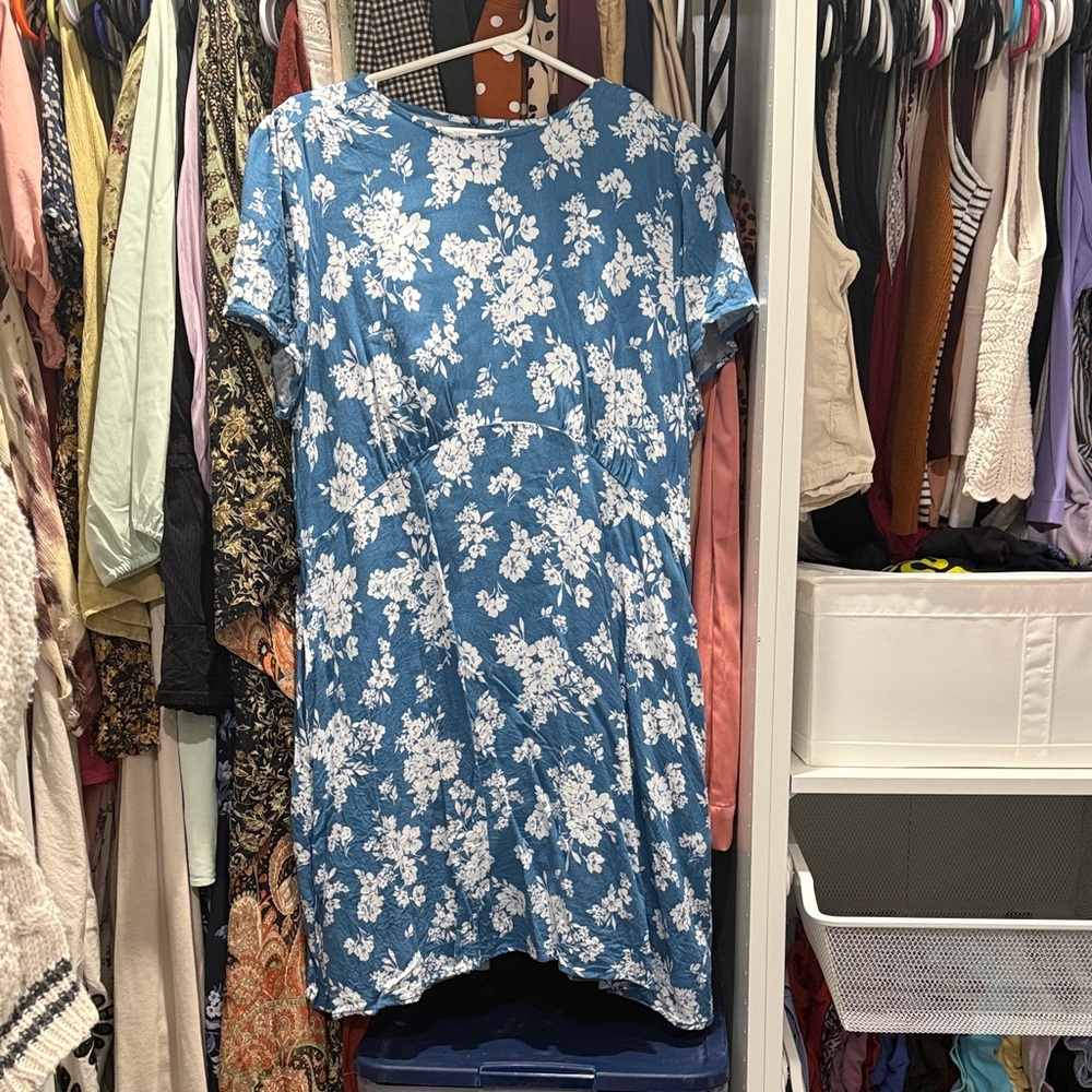 Old Navy Blue Floral Mini Dress
